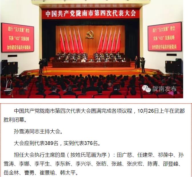 市第四次黨代會(huì)勝利閉幕！選出新一屆領(lǐng)導(dǎo)班子
