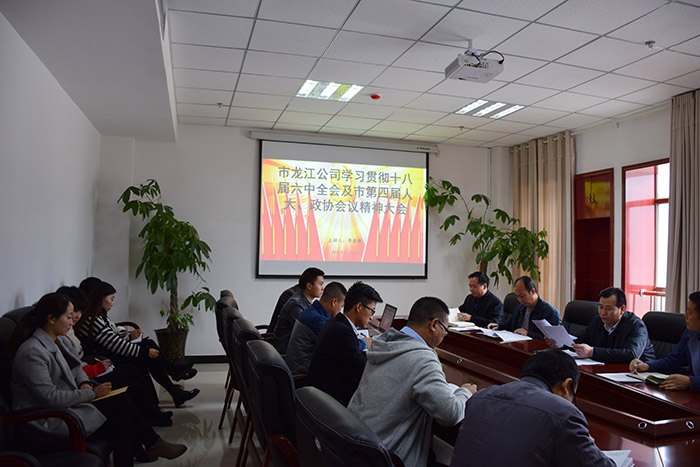 市龍江公司召開全體員工大會(huì)，專題傳達(dá)學(xué)習(xí)上級(jí)會(huì)議精神